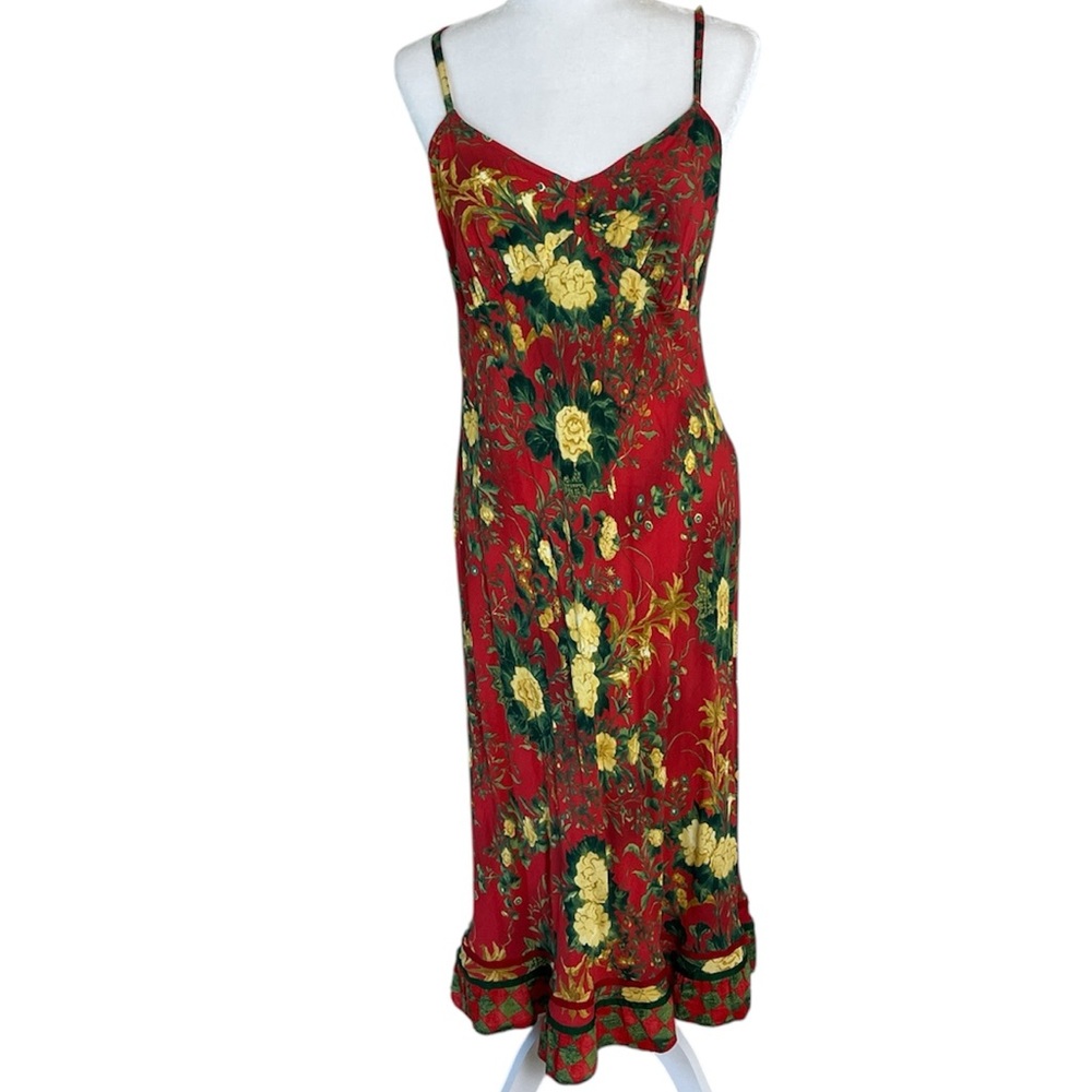 Jams World Folk Floral Midi Sundress Sz L